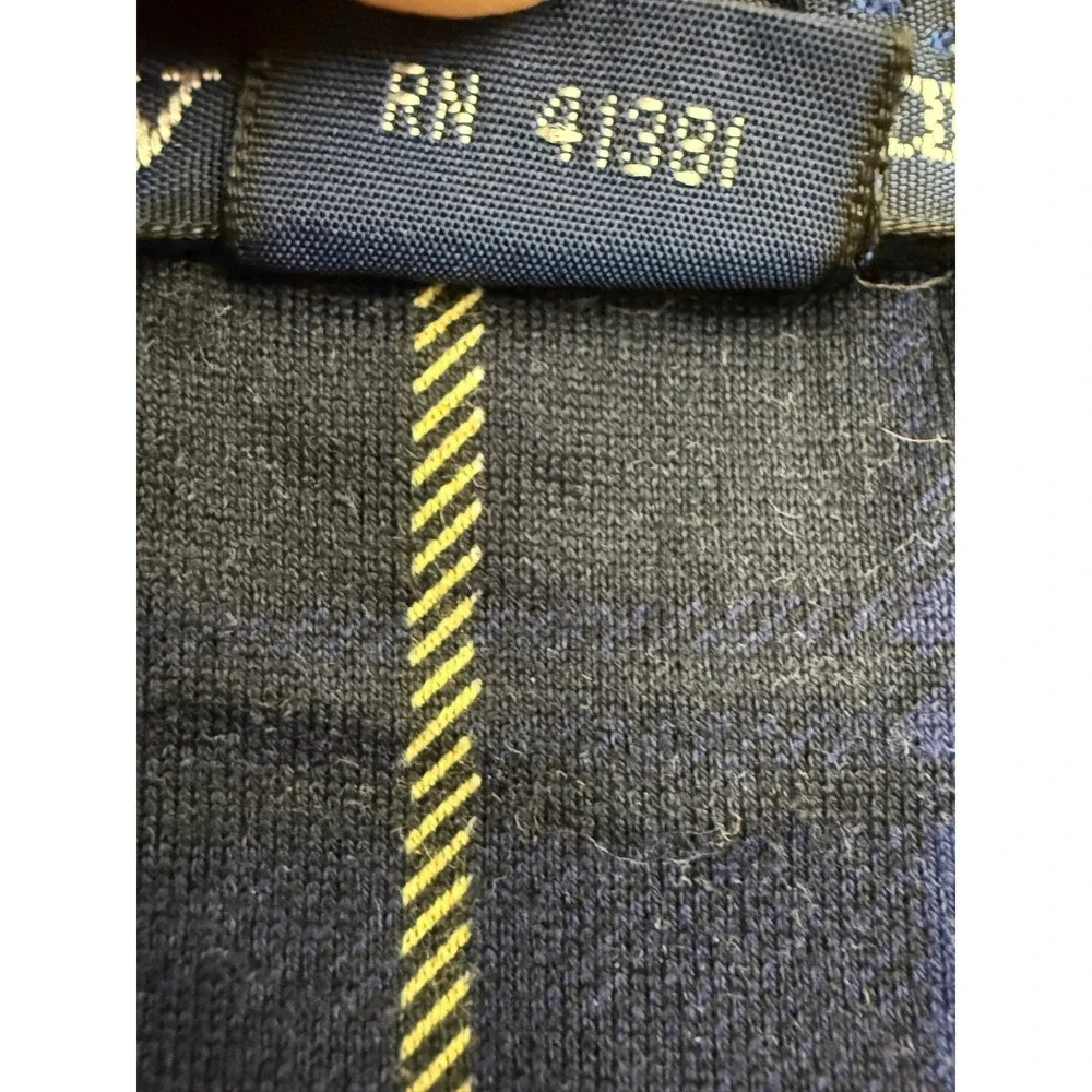 Polo Ralph Lauren The Presidents Cup Plaid Polo Shirt Mens Large Navy Blue L